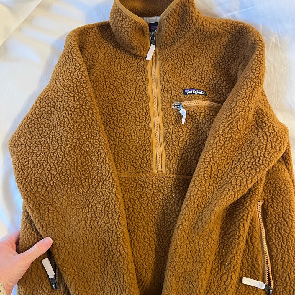 Patagonia Brown 1/4 Zip Fleece Pullover
